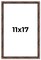 11x17 Thin Bamboo Picture Frame with UV-Resistant Acrylic & Acid Free Backing, Available in 2 Finishes - Gold and Brown